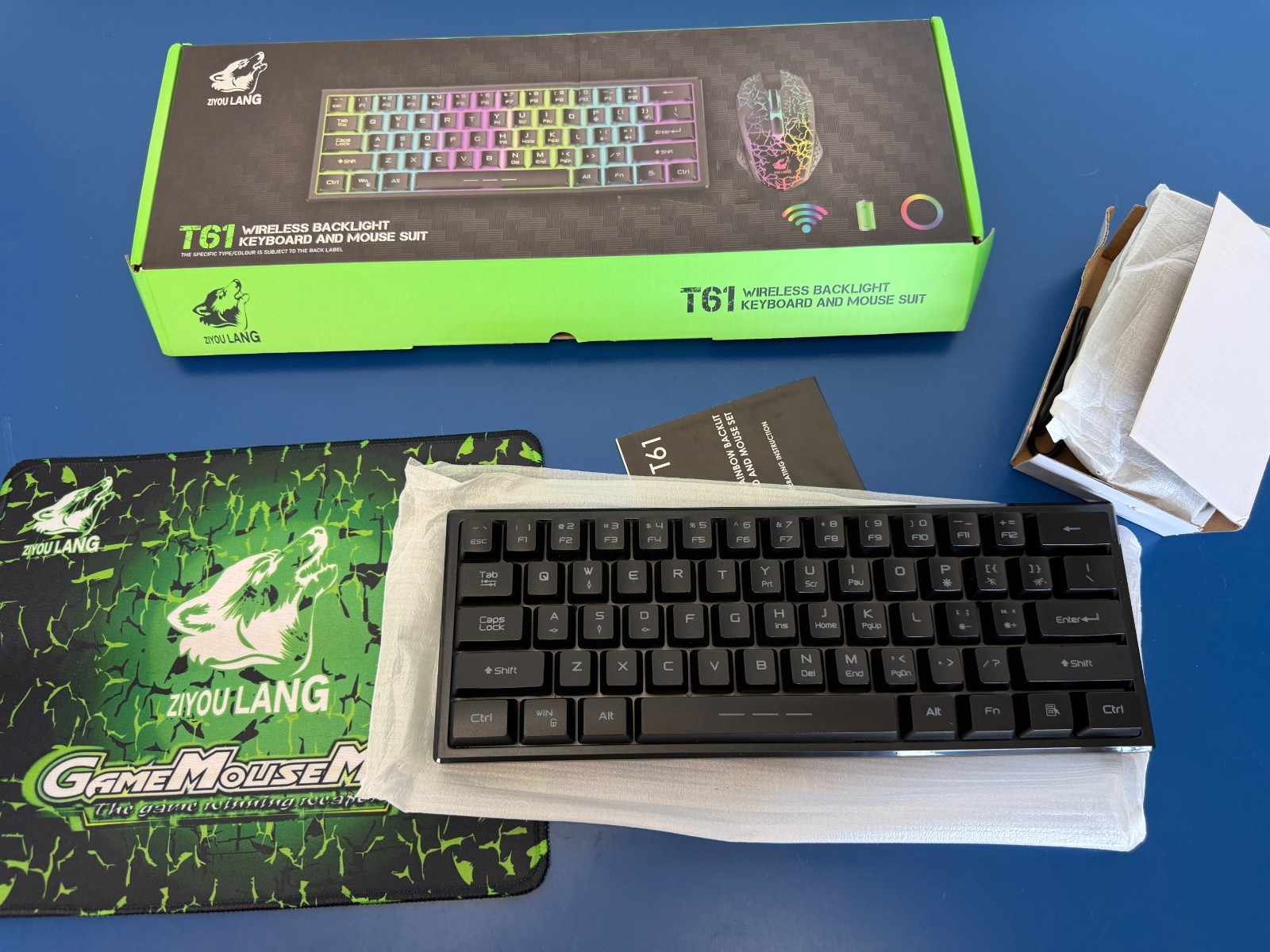 ZiYou Lang T60 mechanical keyboard & mouse combo & 20 backlight effects - Image 8