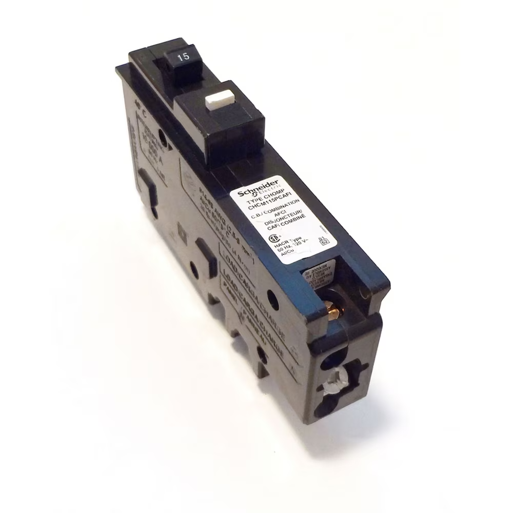 Schneider Electric Homeline Single Pole 15 Amp Arc Fault CAFI CHOM115PCAFI CHOM