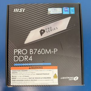 MSI PRO B760M-P DDR4 LGA 1700 Intel B760 SATA 6Gb/s Micro ATX Motherboard
