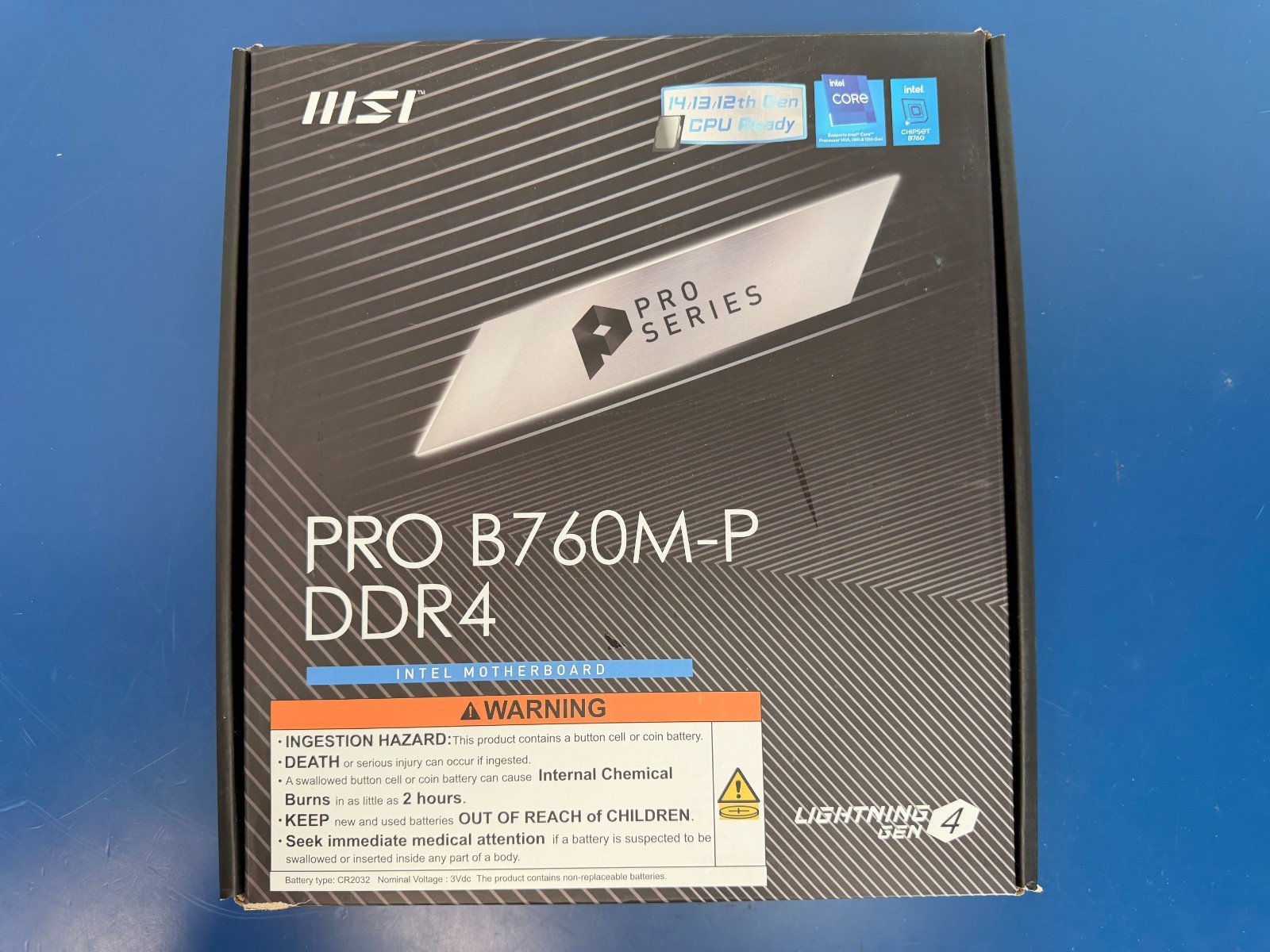 MSI PRO B760M-P DDR4 LGA 1700 Intel B760 SATA 6Gb/s Micro ATX Motherboard