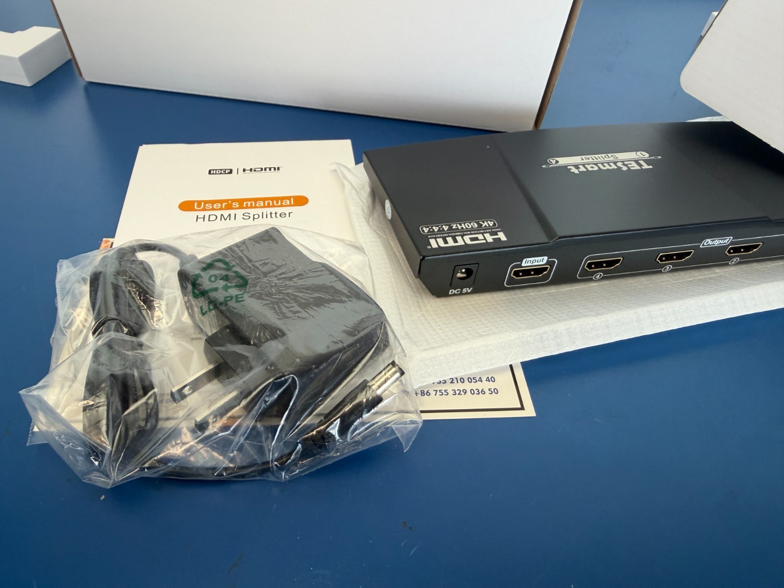 1 in 4 out HDMI 2.0 Splitter Amplifie Support 4K@60Hz 4:4:4 HSP0104A1U TESmart - Image 4