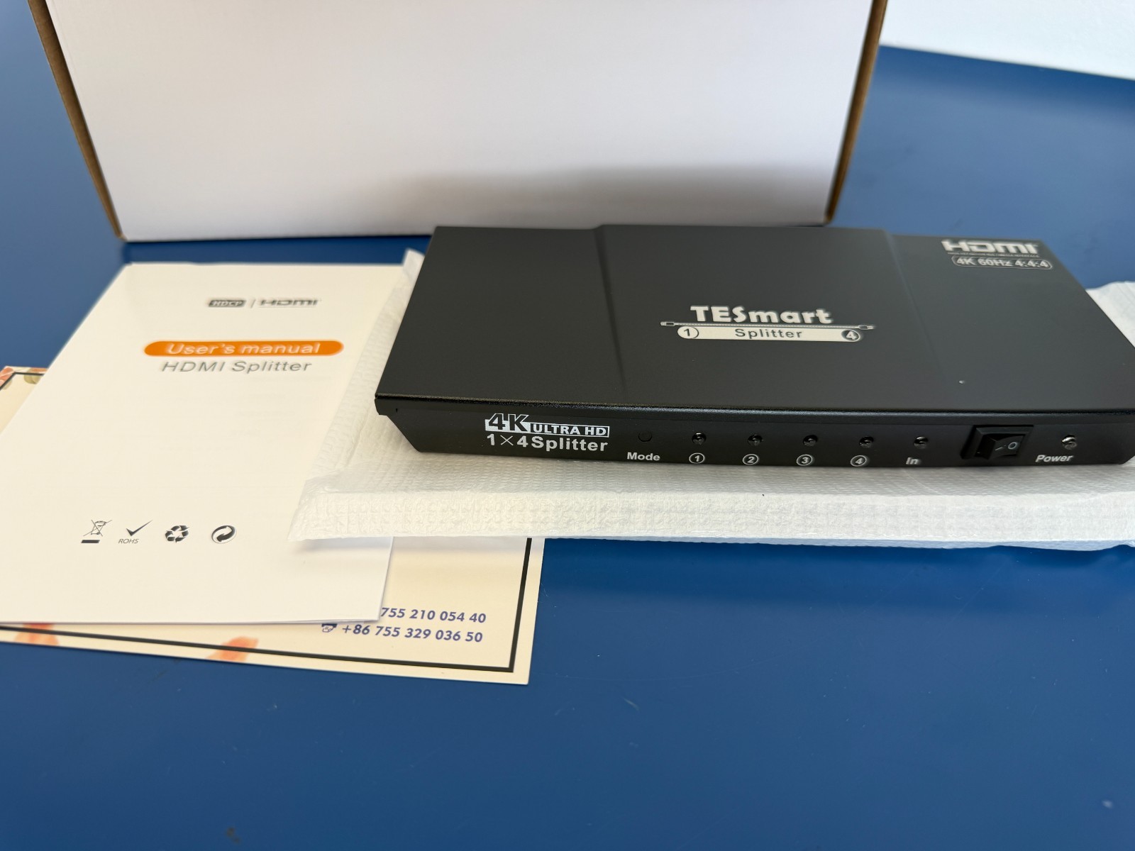 1 in 4 out HDMI 2.0 Splitter Amplifie Support 4K@60Hz 4:4:4 HSP0104A1U TESmart - Image 6