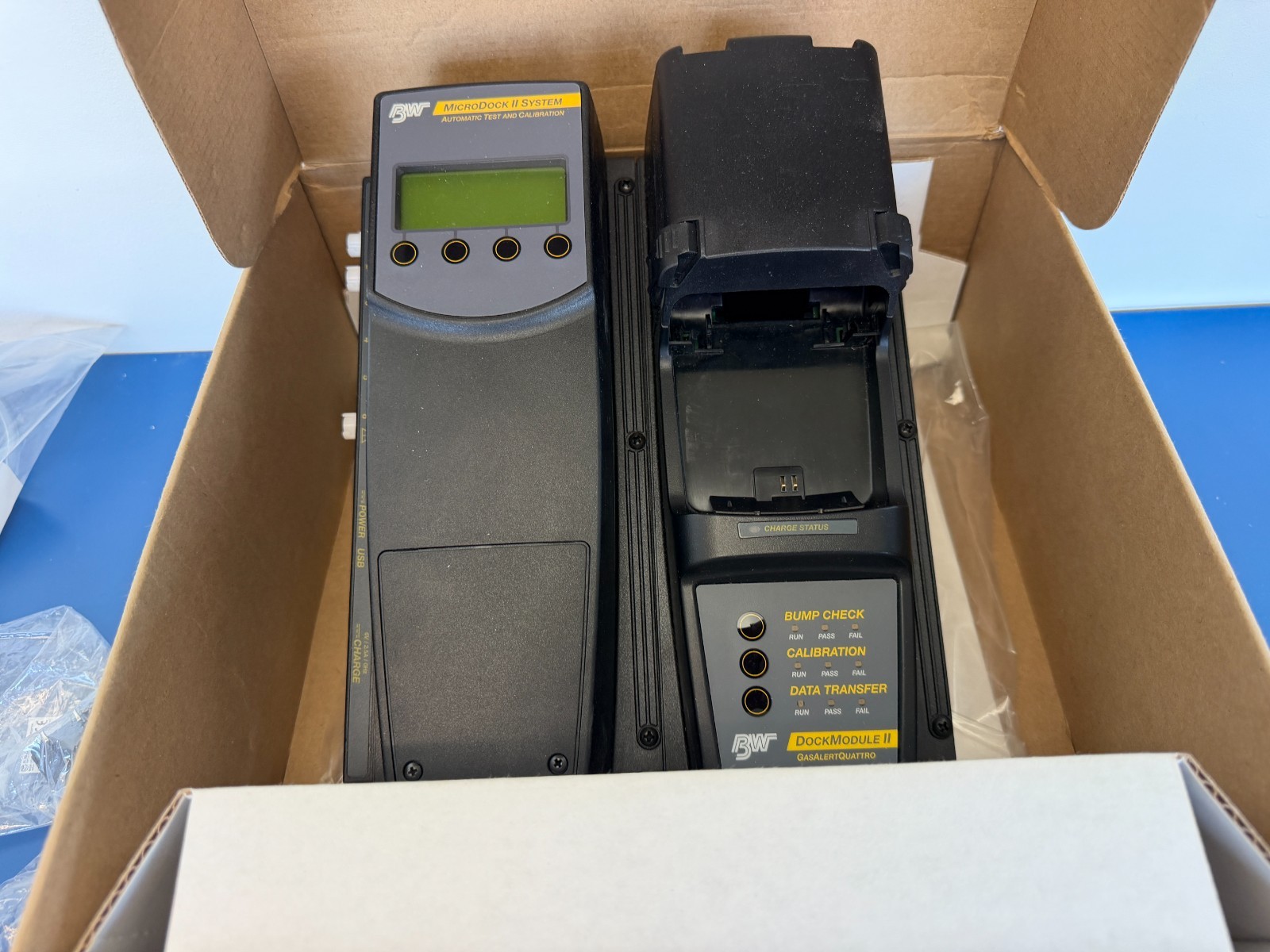 BW Technologies DOCK2-2-1C1N-00-G MicroDock II Base Station with GasAlertQuattro - Image 5