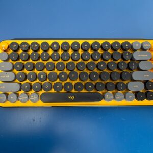 Logitech Pop Keys Mechanical Bluetooth Wireless Keyboard (Blast Yellow)