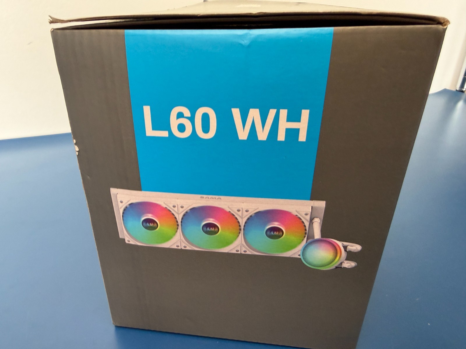 SAMA L60 WH CPU Liquid Cooler, AIO Cooler 360mm 4pin PWM Quiet Fans White - Image 3