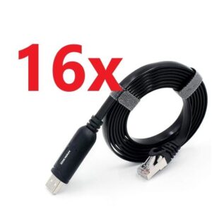 16x USB Console Cable 16ft Cisco Juniper Router FT231XS Chip USB to RS232 RJ45