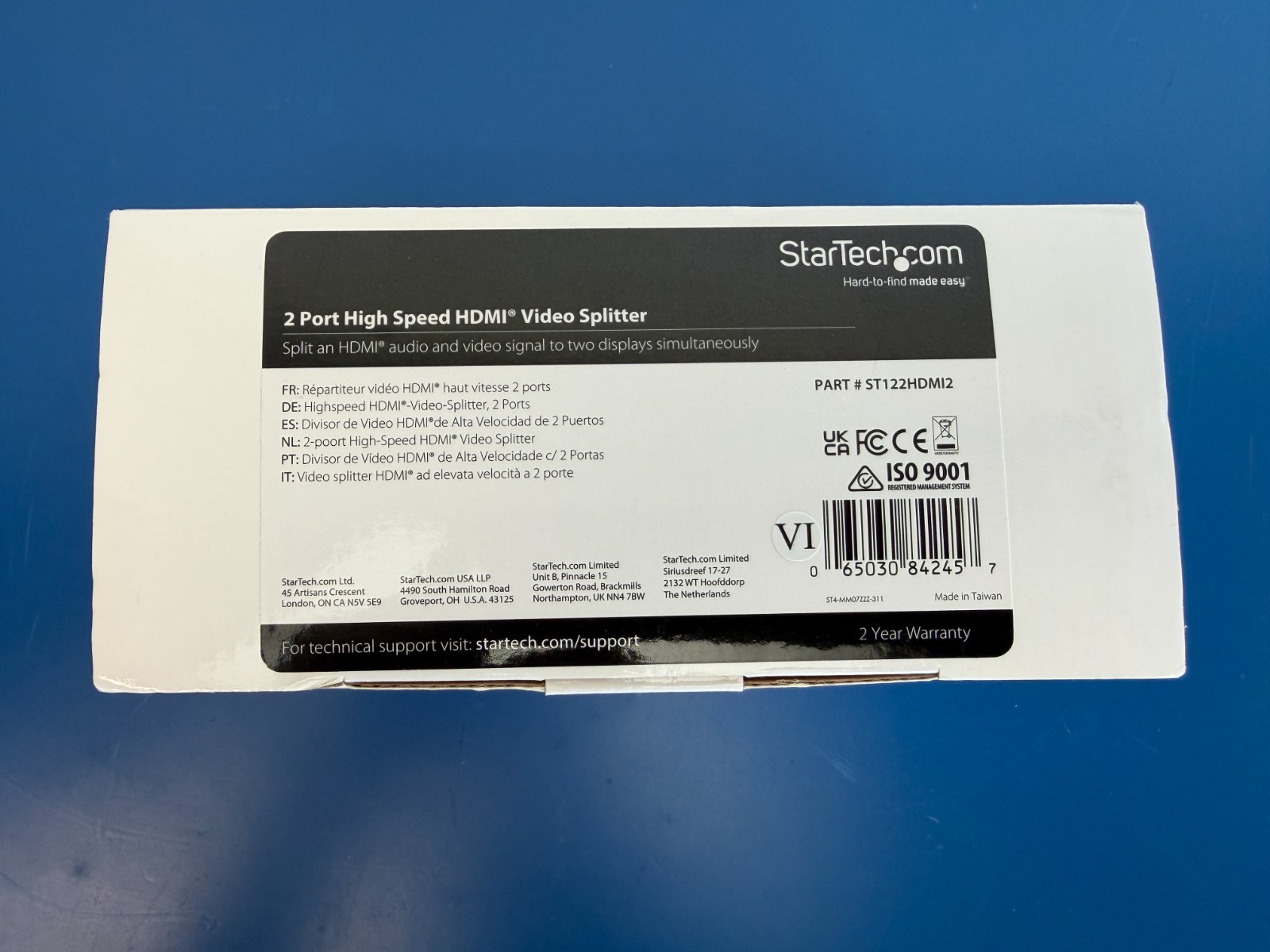 StarTech.com ST122HDMI2 2 Port High Speed HDMI Video Splitter Signal amplifier - Image 2
