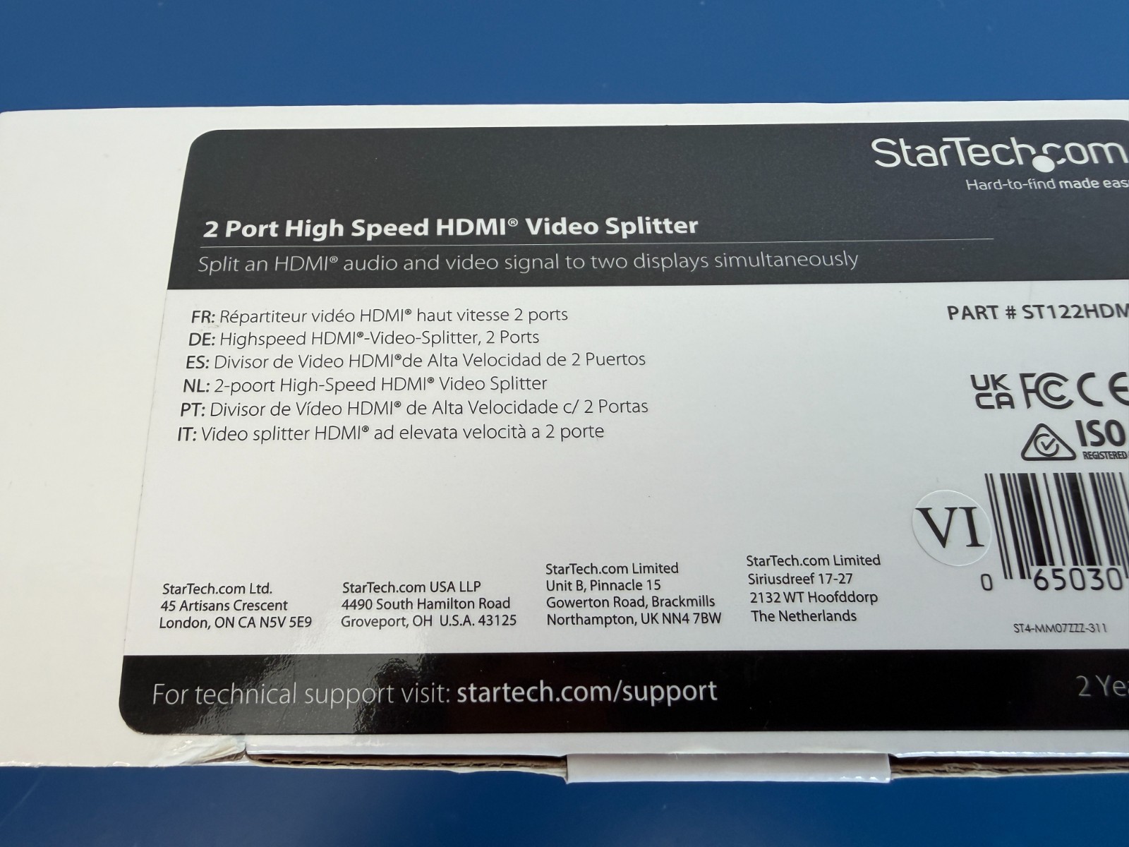 StarTech.com ST122HDMI2 2 Port High Speed HDMI Video Splitter Signal amplifier - Image 4