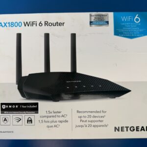NETGEAR AX1800 4-Stream Dual-Band WiFi 6 Router