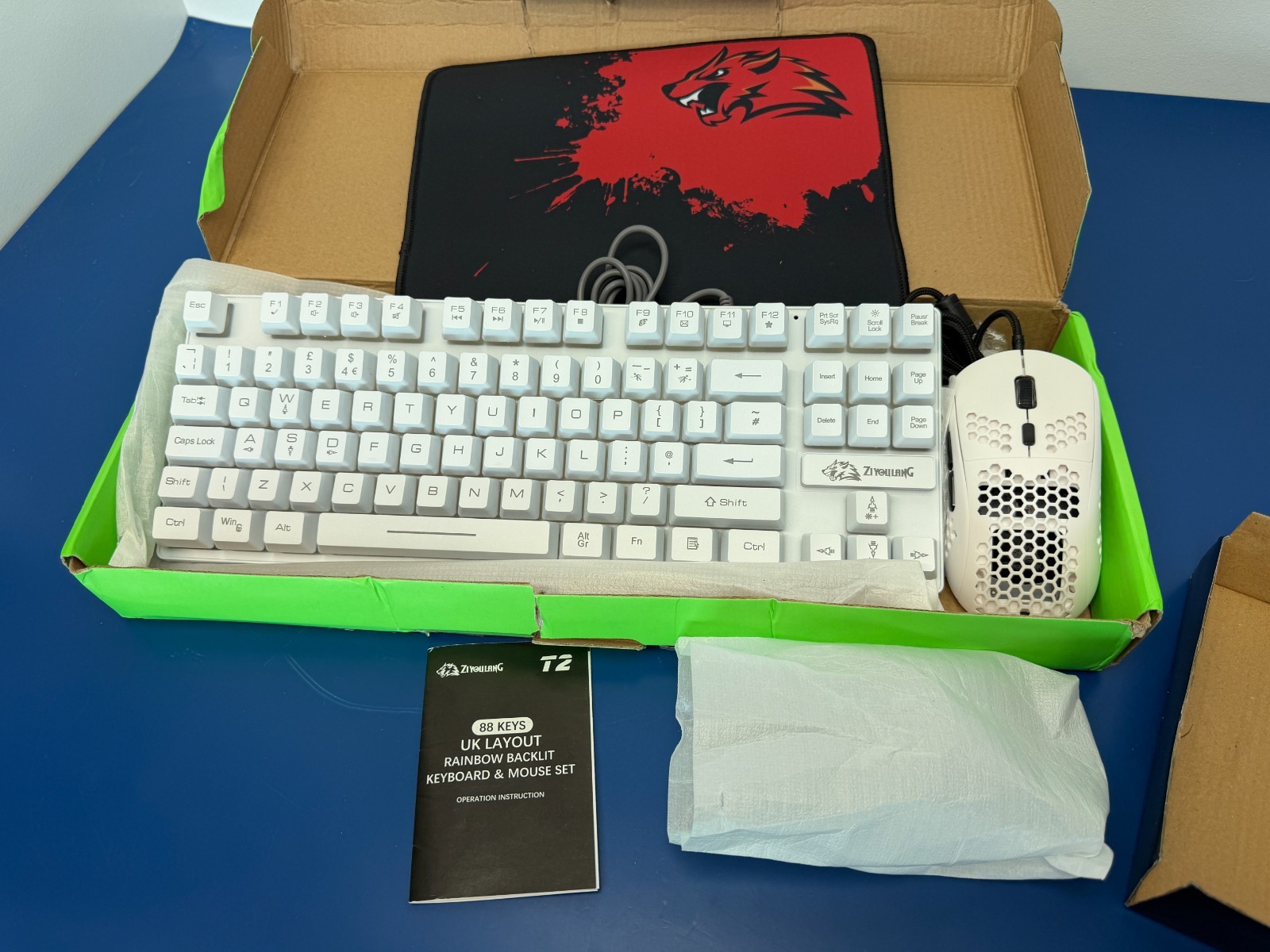 ZiYou Lang T2 keyboard & mouse combo & RGB rainbow effects