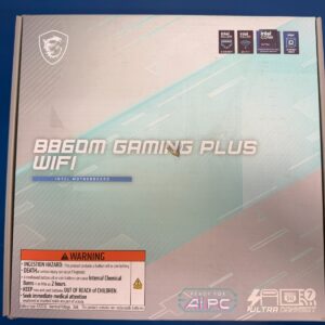 MSI B860M Gaming Plus WiFi Motherboard, DDR5 mATX intel Core Ultra (Series 2)
