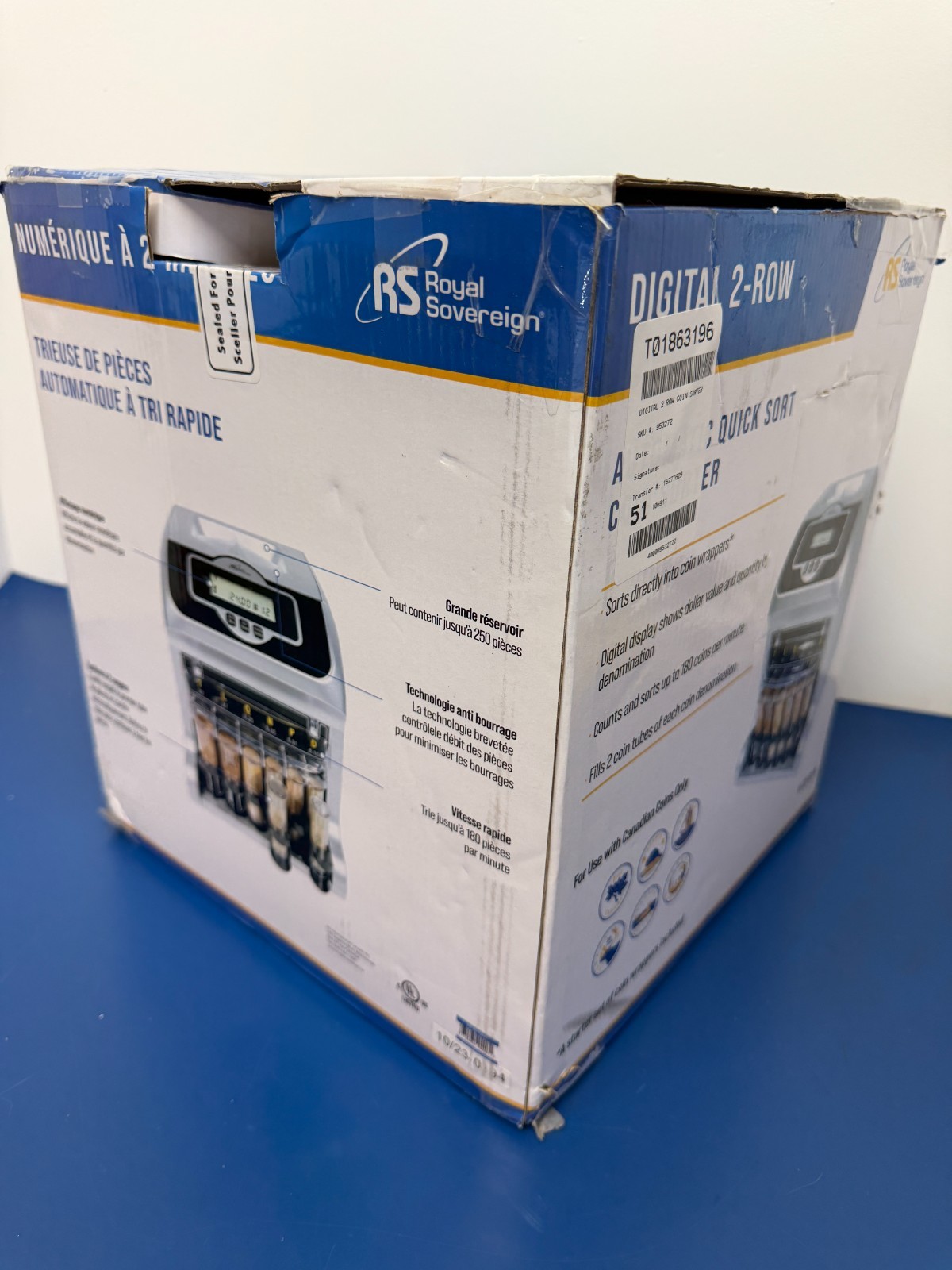 Royal Sovereign Two-Row Digital Coin Sorter FS2DCAN - Image 8