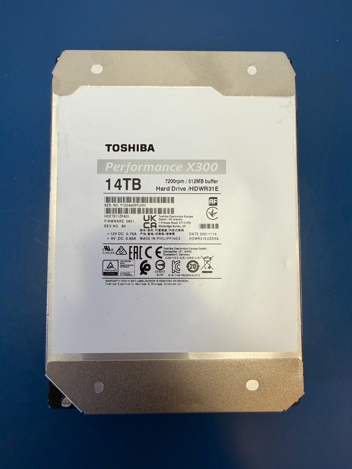 Toshiba X300 14TB Performance & Gaming 3.5-Inch Internal hdwr31e HDETX11ZPA31 - Image 2