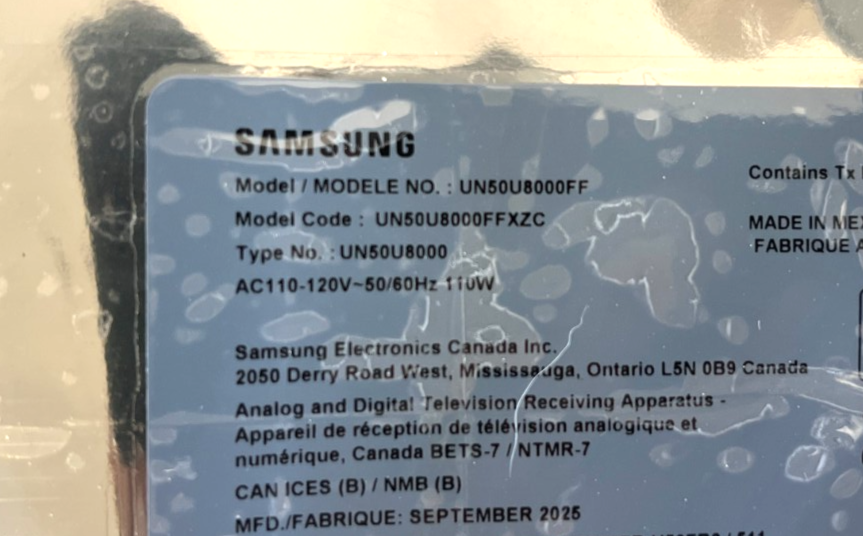 SAMSUNG UN50U8000 50" Crystal UHD U8000F 4K Smart TV MAIN BOARD PSU POWER SUPPLY - Image 2