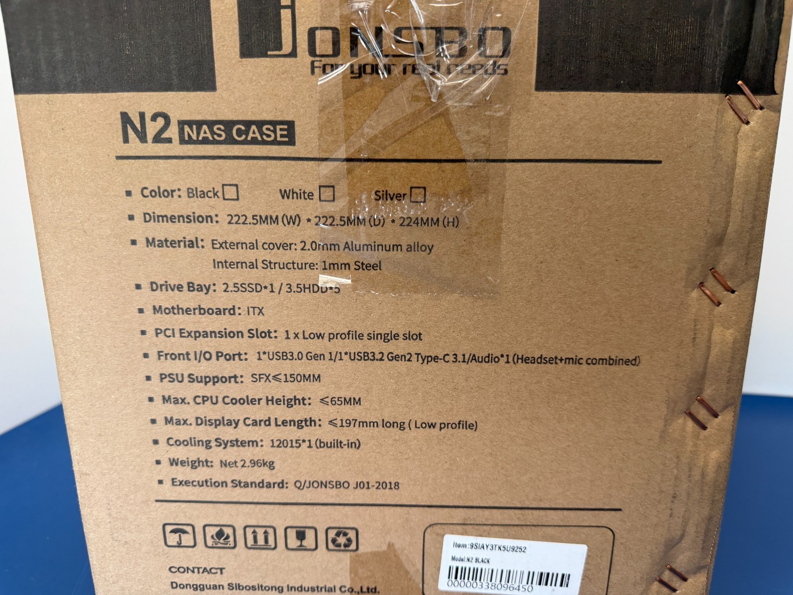 Jonsbo N2 Mini-ITX case - black - Image 4