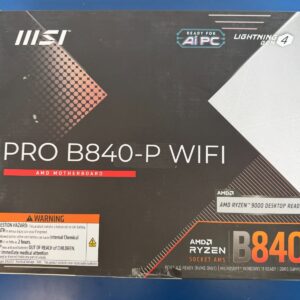 MSI PRO B840-P WIFI AMD B840 Socket AM5 DDR5 PROB840PWIFI ATX Motherboard