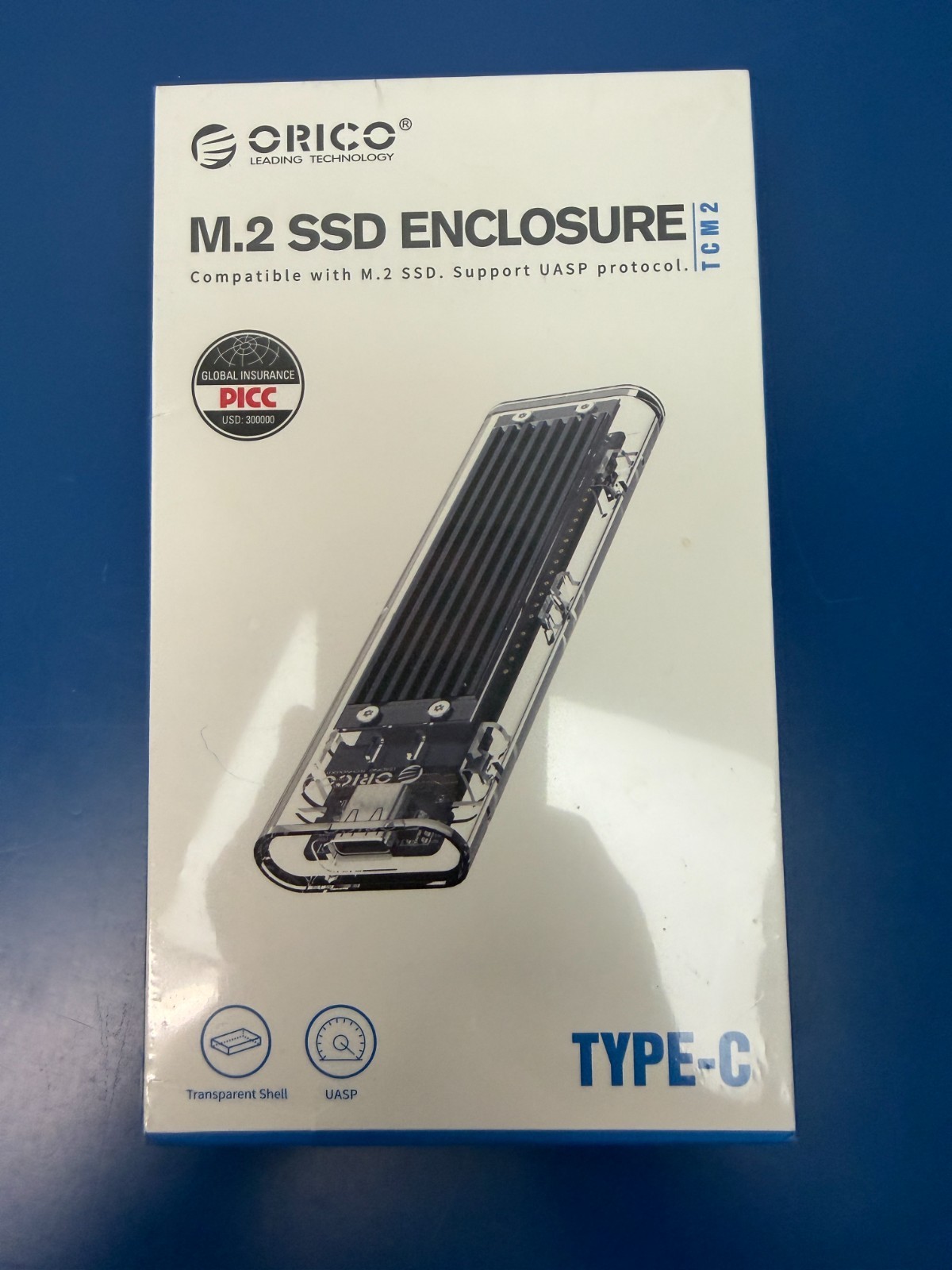 Rack SSD Orico TCM2F-C3 USB3.1 SATA M.2 transparent - Image 4