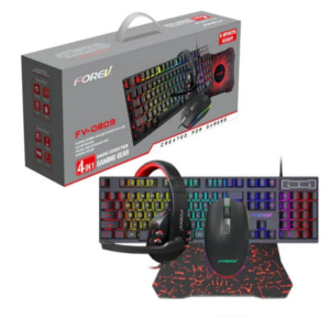 FV-Q809 keyboard mouse pad headset 4 in 1 Gaming RGB Combo Pack