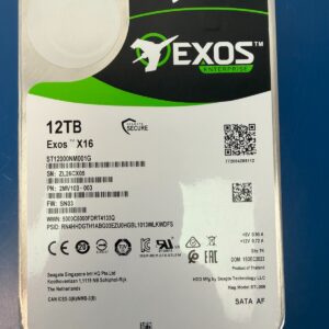 *read* 9% health SEAGATE ST12000NM001G 2MV103-003 EXOS X16 12TB 3.5 ZL26CX05