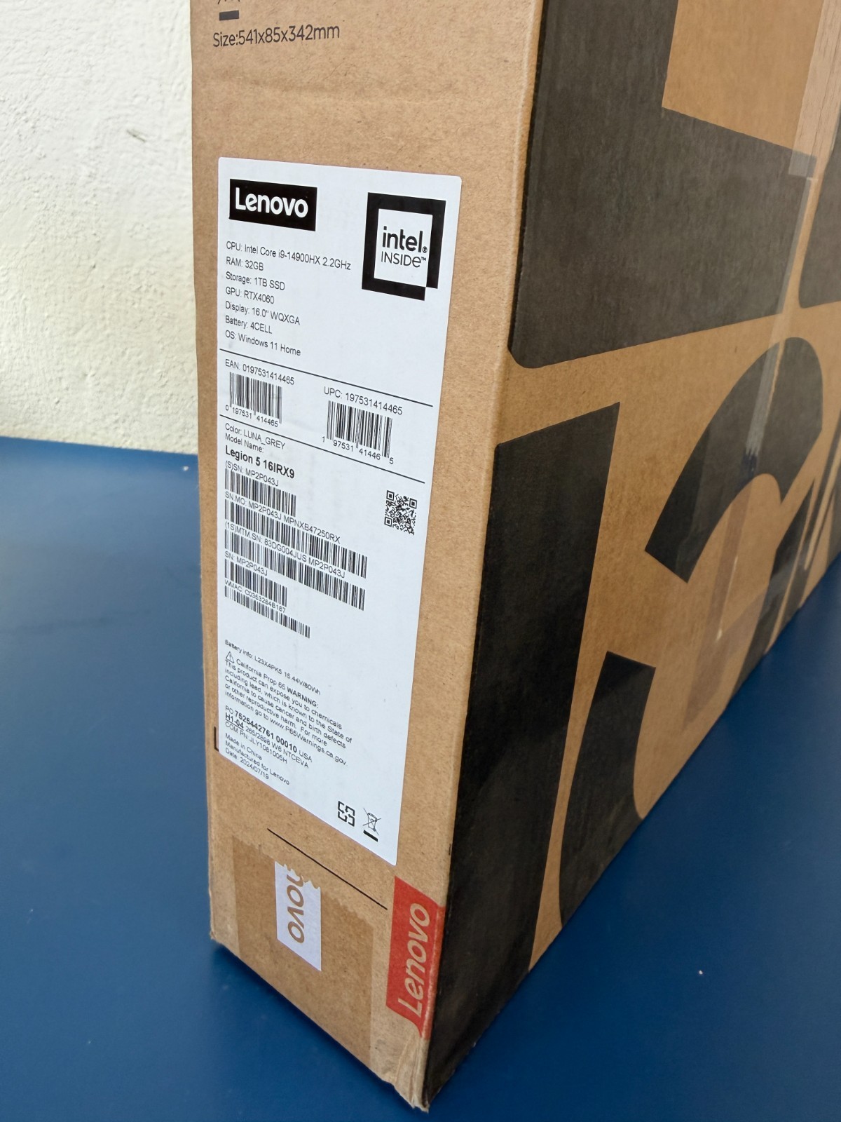 *READ*Lenovo Legion 5 16IRX9 16" 2560x1600 i9-14900HX 32GB 1TB SSD RTX 4060 W11H - Image 5
