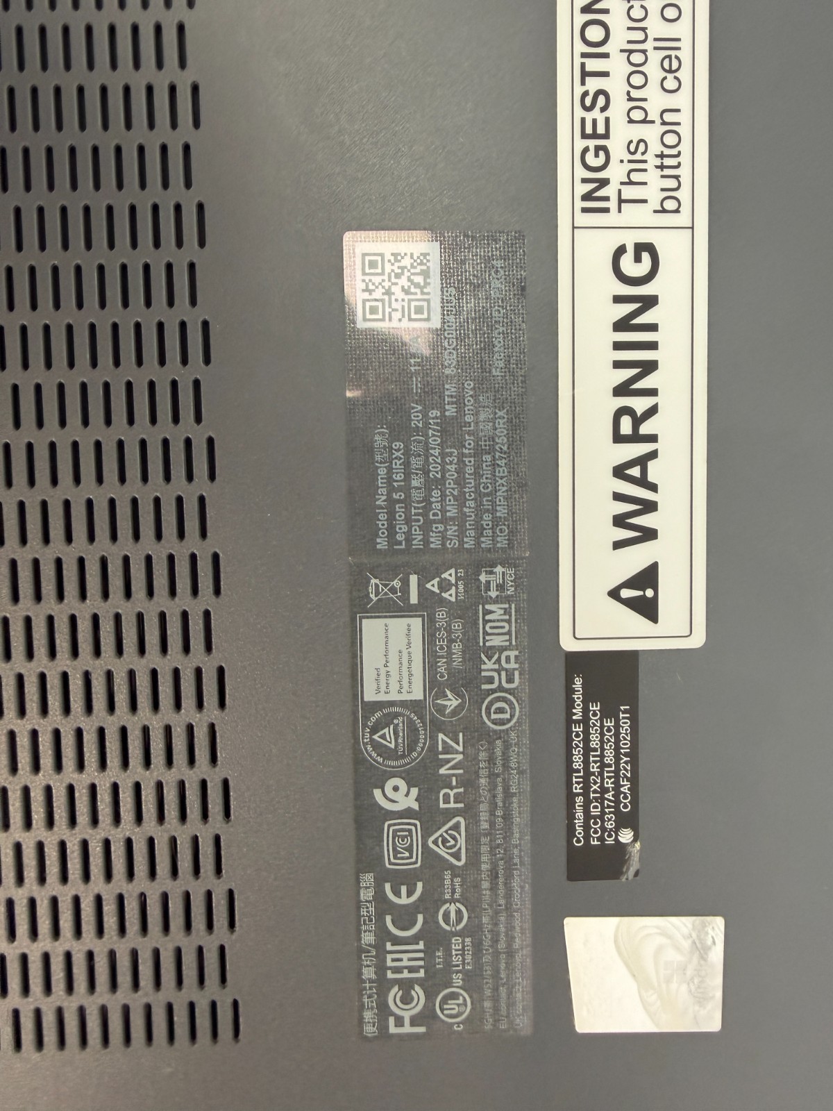 *READ*Lenovo Legion 5 16IRX9 16" 2560x1600 i9-14900HX 32GB 1TB SSD RTX 4060 W11H - Image 13