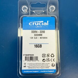 Crucial 1 x 16GB DDR4 3200Mhz Memory (CT16G4SFRA32A) SODIMM Notebook Memory