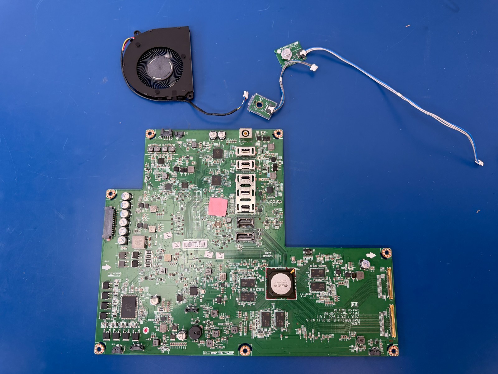 LG monitor main board replacement for 32U990A EAX01898101 (1.5) + button + fan
