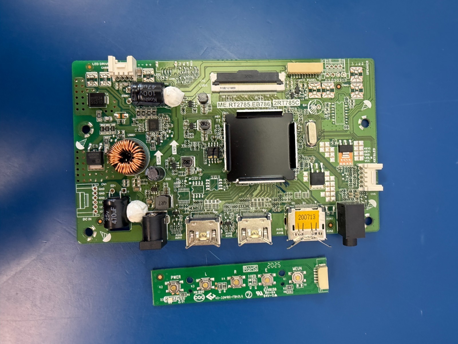 ACER ED320QR S3biipx MONITOR MAIN BOARD REPLACEMENT + Button ME.RT2785.EB786