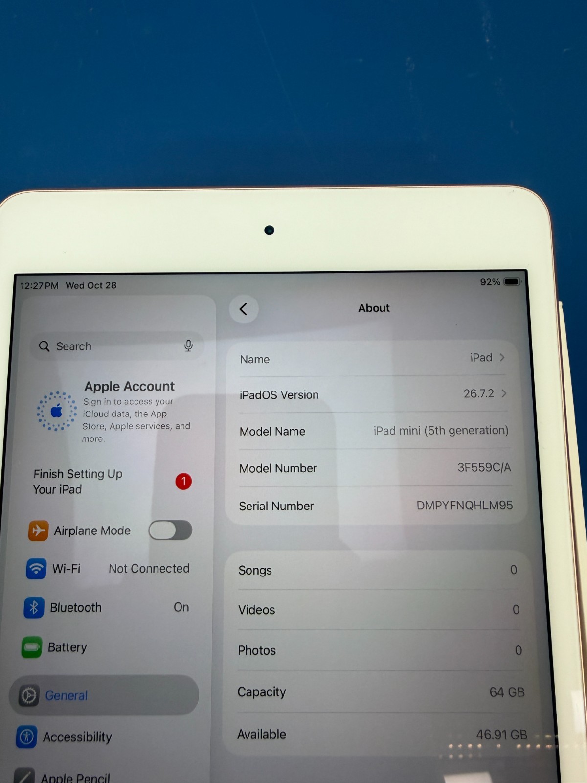 Apple iPad Mini 5th gen A2133 3F559V/A 7.9'' 64GB Gold (Wi-Fi) - Image 10